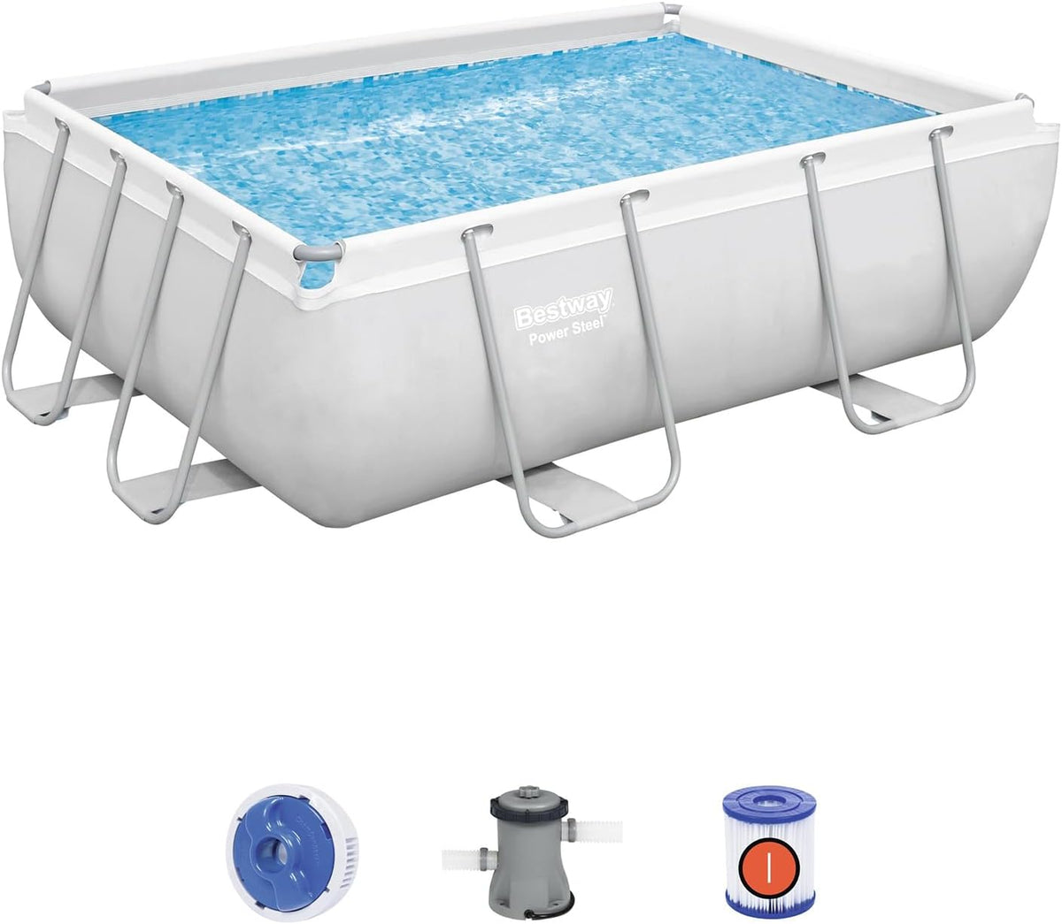 BESTWAY piscina, 282 × 196 × 84 cm, 1.249 L