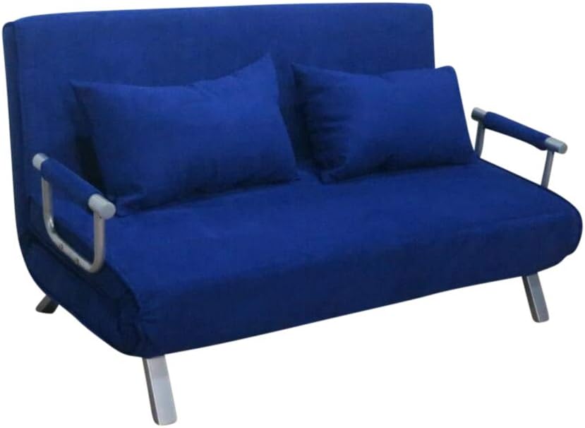sofá, 145 cm, azul, ITALFROM, CAMA SOFA BED AZUL DE 155 X 69 X