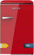 frigorífico, 110 L, vidrio, rojo, Cecotec