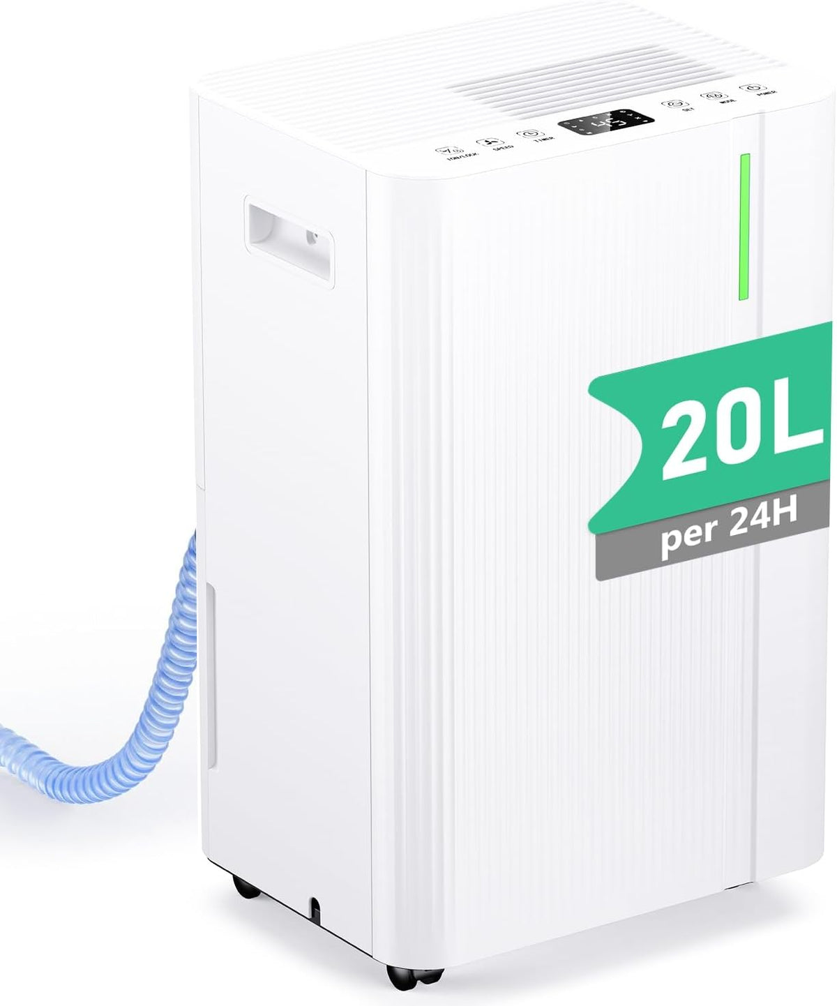 Deshumidificadores, 20L, 5L, TOIOVCU, 3 Modos, Depósito 5L, Temporizador 24H, Control Automático de Humedad para Hogar