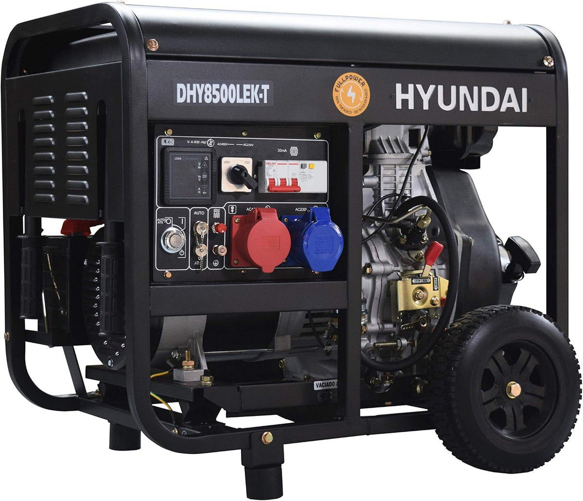 Generadores DHY8500LEK-T, negro, HYUNDAI