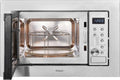 Microondas con grill, 38,6 × 59,5 × 37,5 Cm, 20L, 800W, 1000W, acero inoxidable, Exquisit, Grill 1000W, 8 Programas Automáticos, Plato 27Cm, 6x59