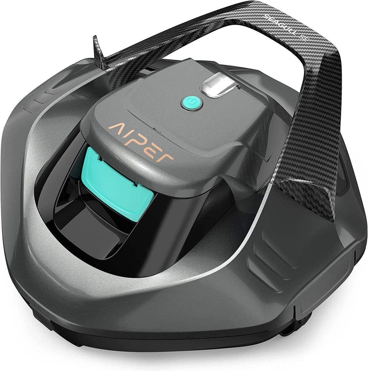 aspirador, AIPER, Limpiafondos Piscina para 90 Minutos de Funcionamiento, Aspirador de Piscina con Dos Motores de Accionamiento