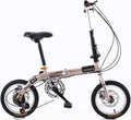 Plegables, 190 cm, acero, Genérico 14/16 Pulgadas Plegable Bicicleta Frontal y Trasero Marco