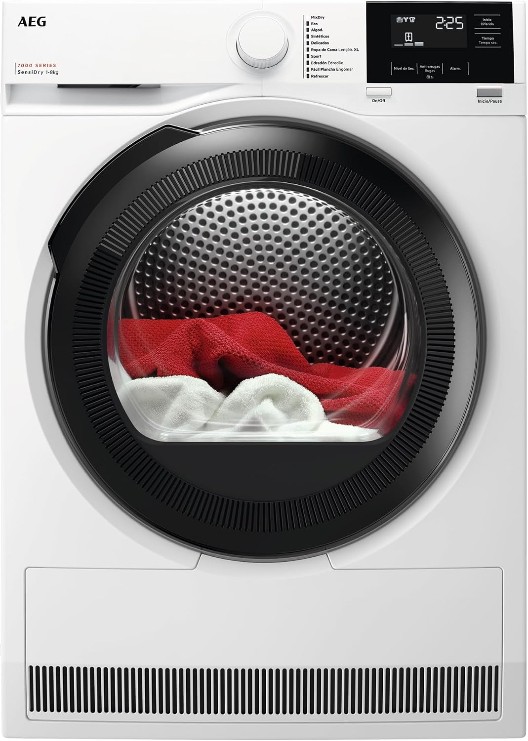 AEG TR718P4OB Secadoras con bomba de calor, 8 kg, blanco