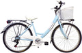 Paseo, 165 cm, Cicli Tessari, Bicicleta de mujer de paseo de 26 pulgadas para niña, cambio de 6 velocidades